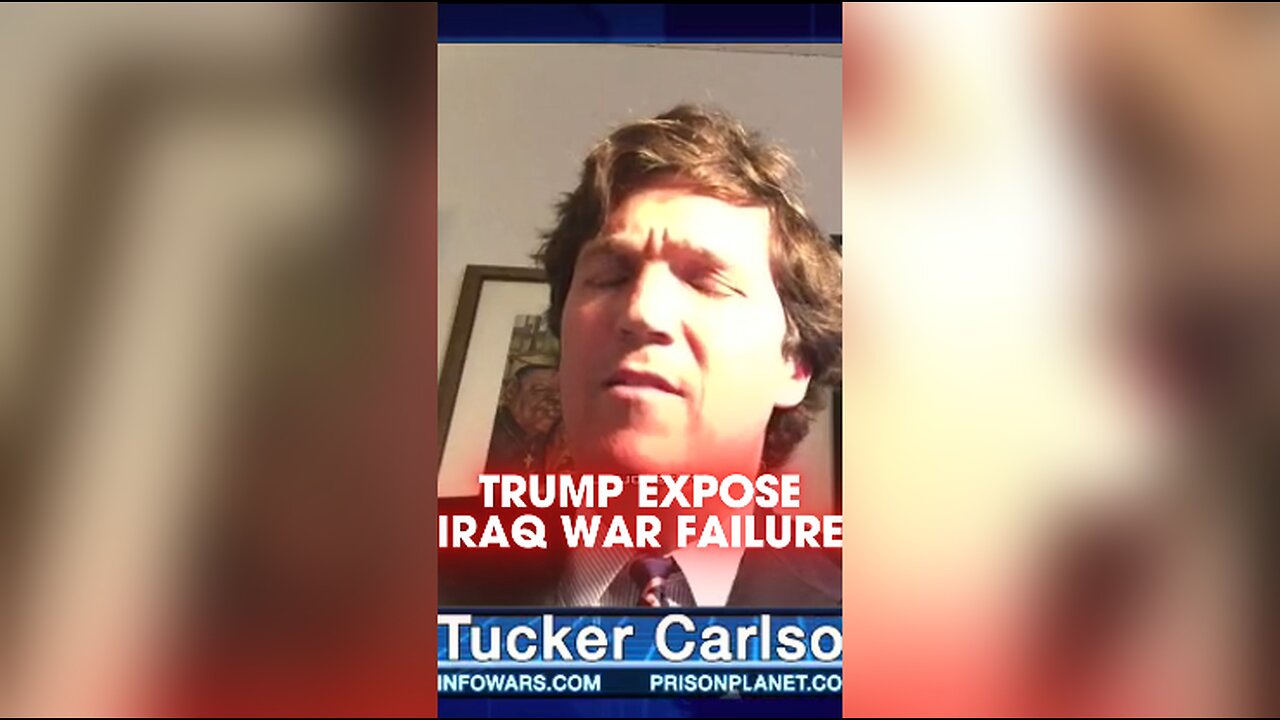 Alex Jones & Tucker Carlson: Trump Was The Only Republican To Call Out Iraq War Failure - 12/9/15
