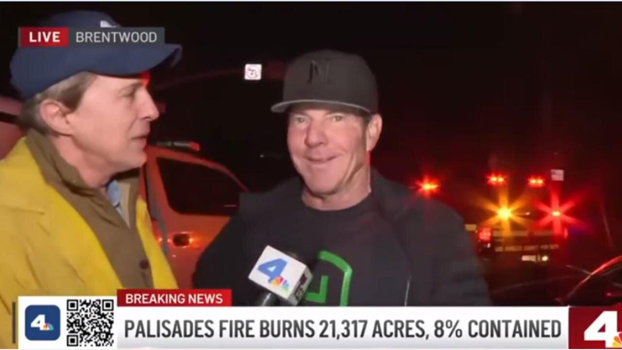 DENNIS QUAID ❤️ Evacuation & Prospective 🙏 - Reagan Actor (1.11.25) by 4NBC LA