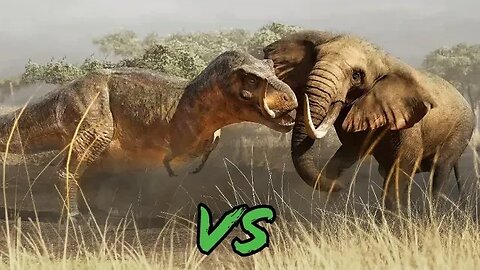 "T-Rex vs African Elephant | Epic Animated Showdown"