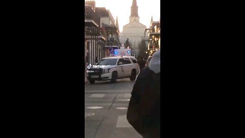 Controlled explosion on the scene in New Orleans