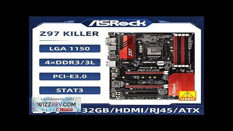 ASRock Fatal1ty Z97 Killer Motherboard LGA 1150 Intel Z97 DDR3 32GB PCI-E Review