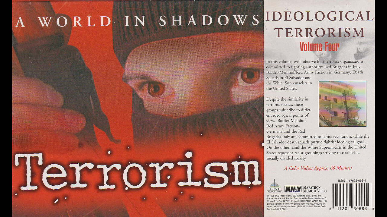 A WORLD IN SHADOWS: Terrorism - Vol. 4 - IDEOLOGICAL TERRORISM [1990]