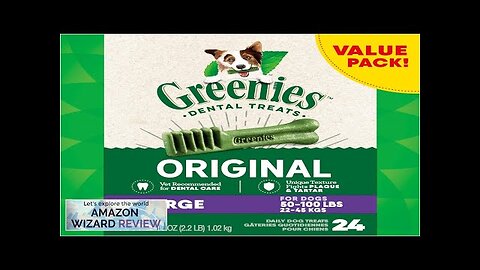 Greenies Original Large Natural Dental Care Dog Treats 36 oz. Pack (24 Review