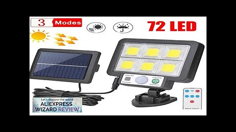 LED Solar Split Wall Lamp Motion Sensor Sunlight Light 3 Mode Outdoor Review