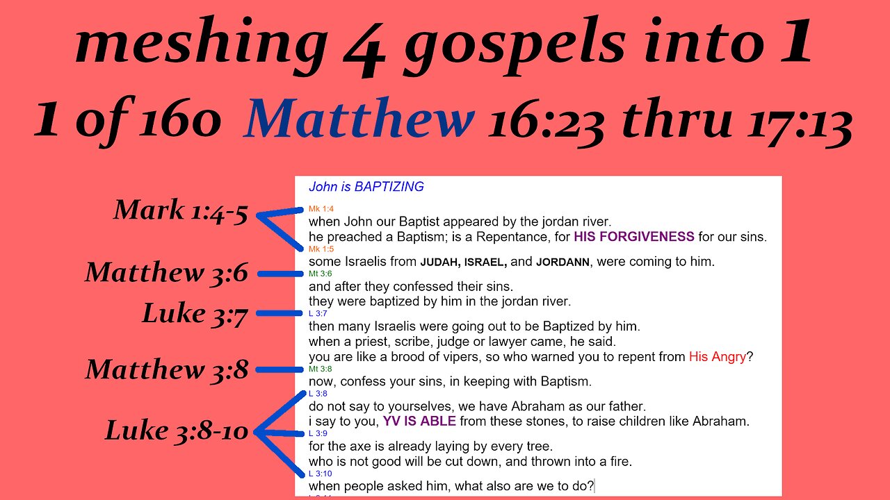 037 matthew 16_23 thru 17_13 p37 [Jesus] [Live]