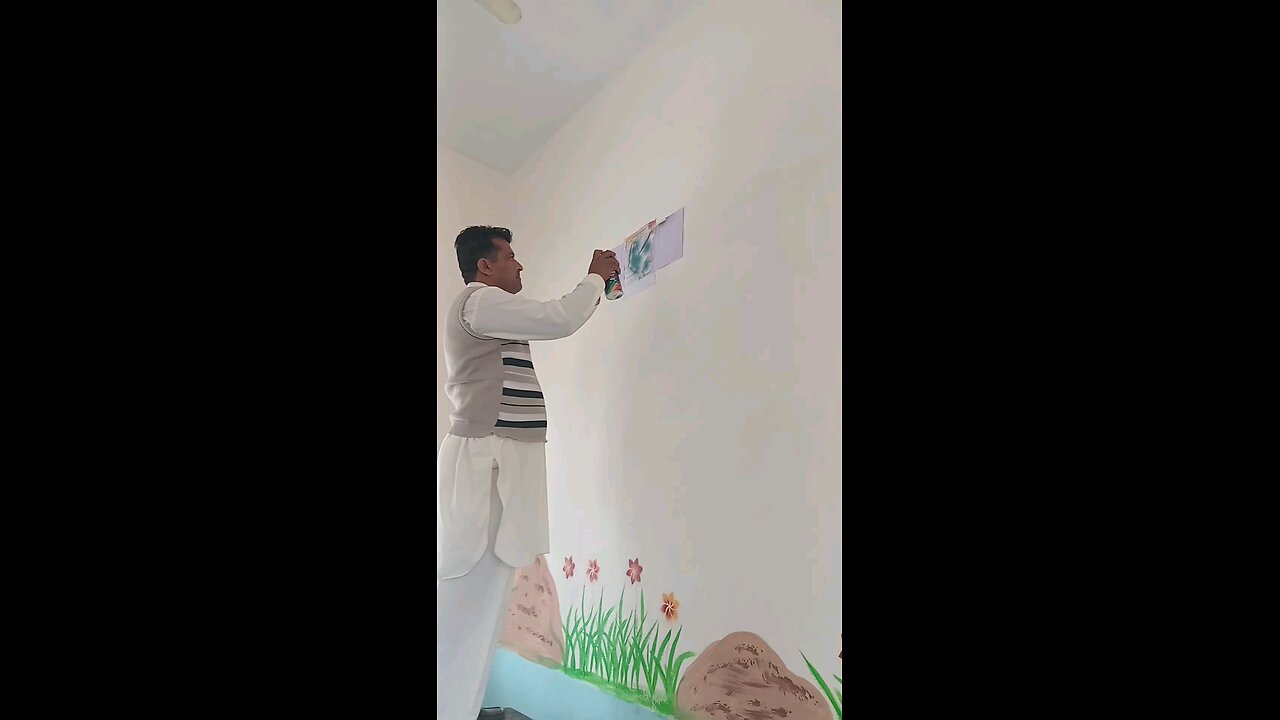 Bird 🐦 painting with spray paint