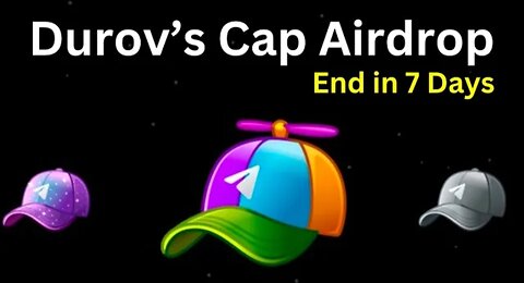 Durov's Cap Airdrop - Claim in 7 Days || Similar to Dog's Airdrop