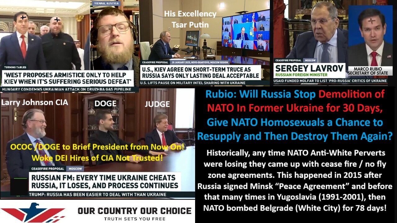 Rubio: Will Russia Stop Demolition of NATO In Former Ukraine for 30 Days, Give NATO Homosexuals a Chance to Resupply and Then Destroy Them Again?