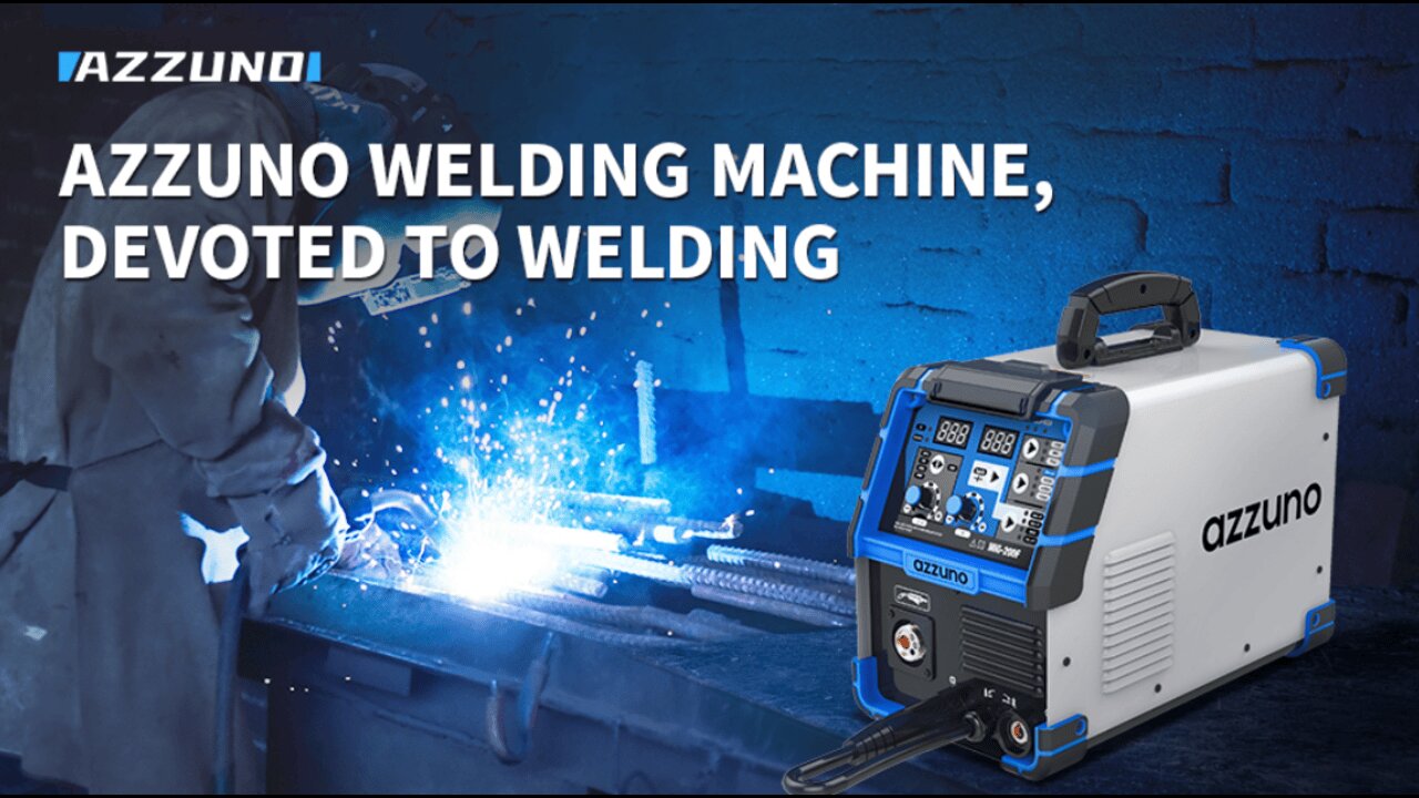 AZZUNO 200A MIG Welder,110V/220V Dual Voltage multiprocess welder