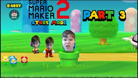 SAVING SOME TOADS AND WORKING MY BUTT OFF - Super Mario Maker Story Mode (EPISODE 3)