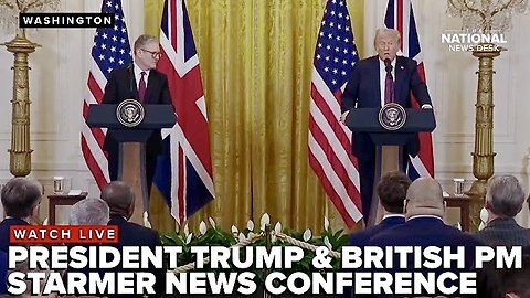 RAW: President Trump Holds Press Conference with Prime Minister Keir Starmer of the U.K. (2/27/25)