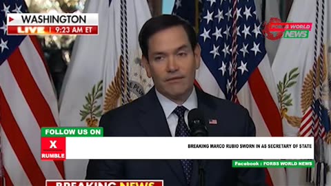 VP Vance swears in Marco Rubio as secretary of state