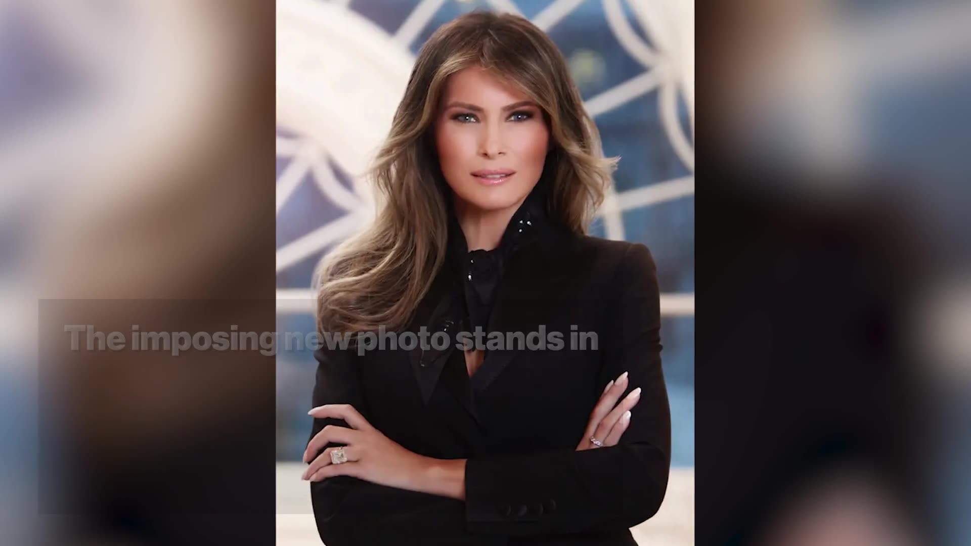 White House unveils first lady Melania Trump's official portrait