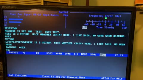 HAL P38 RTTY