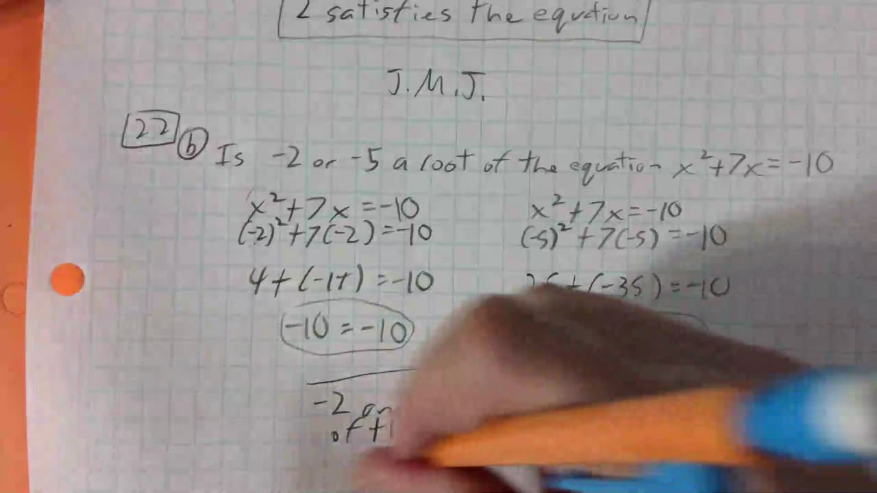 Saxon Algebra 1 Lesson 22 (b)