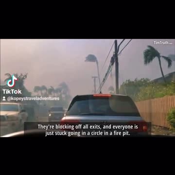 Maui escape videos prove authorities blocked escape routes and wanted maximum carnage