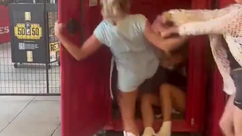 Daughter Defends Her Mom in Wild Porta Potty Brawl!