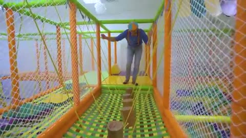 Blippi Visits Jumping Beans Indoor Playground! Learn With Blippi Educational Videos For Kids