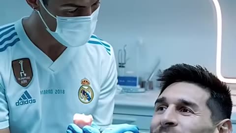 Messi or Ronaldo funny video with using AI