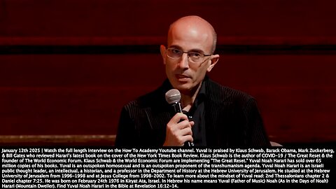 Yuval Noah Harari | "Theologies Claim There Is Something Wrong w/ Human Nature Which Causes Us to Be Evil & Only An Outside Force Can Come Save Us. The Problem Is In Our Information." + Antivirus for the Mind? + Rev 17:13