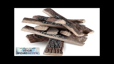 VEVOR 10 Pcs Gas Fireplace Logs Large Ceramic Logs for Fireplace Decorative Review