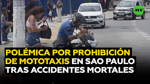 Crece la polémica tras prohibición del servicio de mototaxis en Sao Paulo