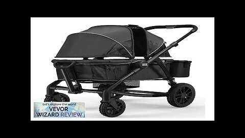 VEVOR All-Terrain Stroller Wagon 2 Seats Foldable Expedition 2-in-1 Collapsible Wagon Review