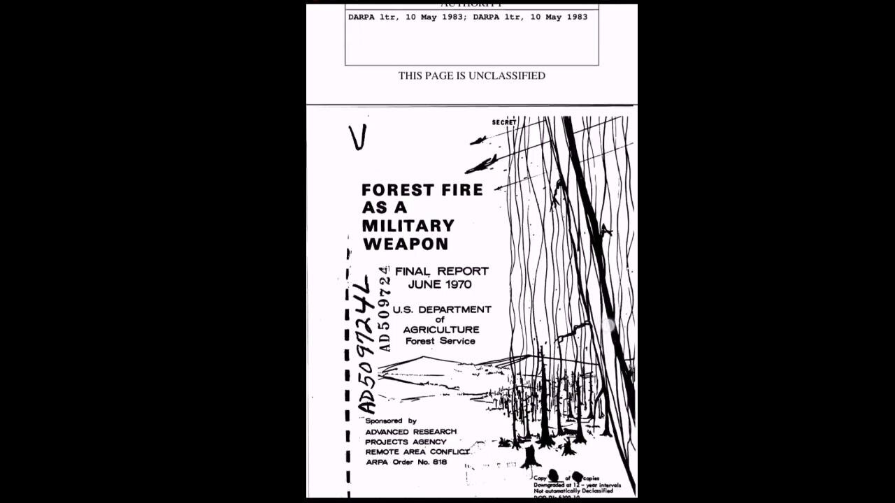 DARPA Document: How to use "Forest Fires" as a Weapon... It's a 170 pages long