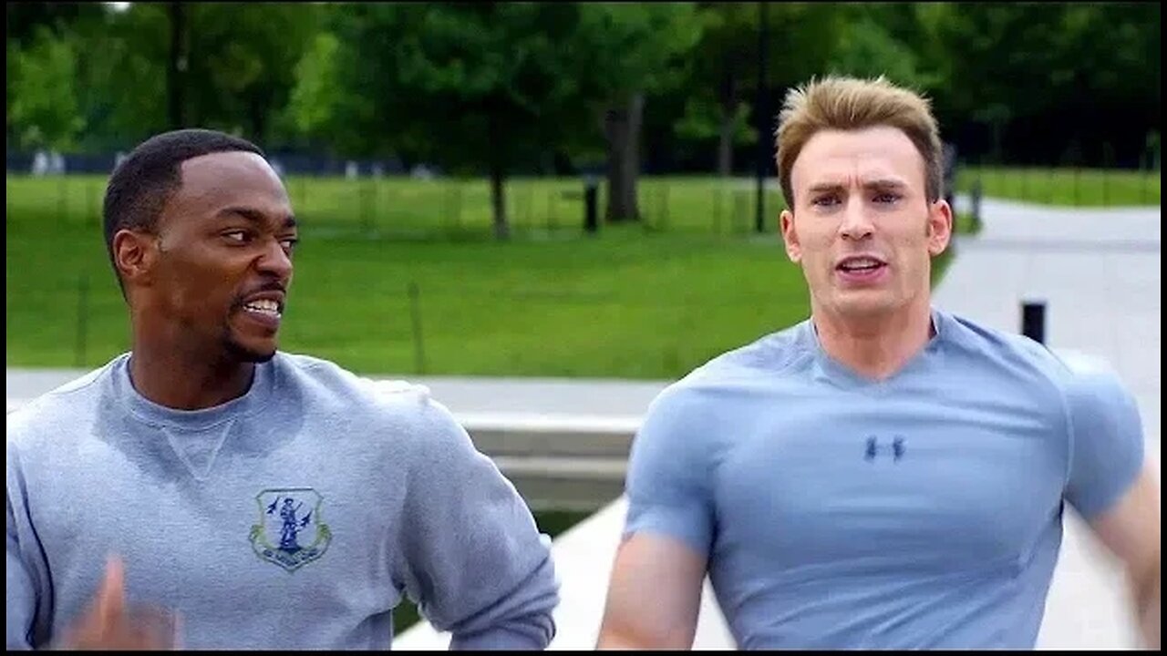 "On Your Left" Steve Rogers & Sam Wilson - Running Scene - Captain America: The Winter Soldier