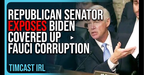 Republican Senator EXPOSES Biden Covered Up Fauci Corruption During RFK Hearing