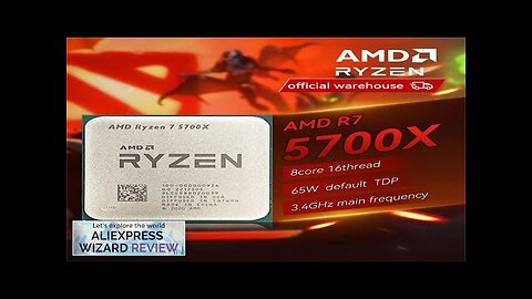 AMD Ryzen 7 5700X R7 5700X Novo CPU Processor 라이젠 4.6GHz 8-Core Review