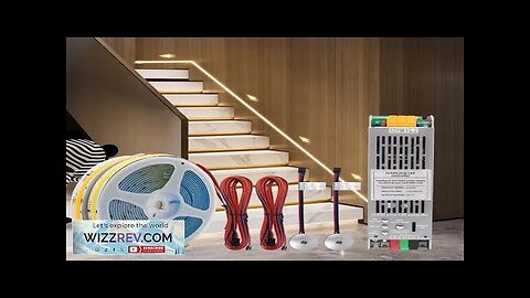 5M 10M 15M Sensor Motion Stairs LED Strip Light Kit 24V COB Review