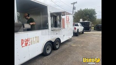 2021 24' Barbecue Kitchen Food Concession Trailer with Custom Smoker for Sale in Texas!