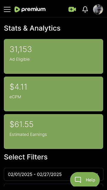 Be Your Own Merlin || Rumble Earnings for February