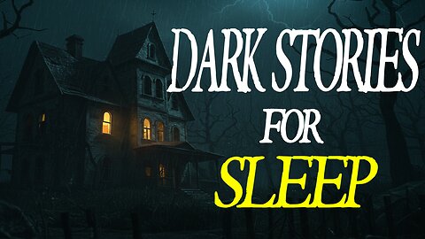 True Horror Dark Stories Told to the Sound of Storm and Rain | Relax and Sleep v5 | Black Screen