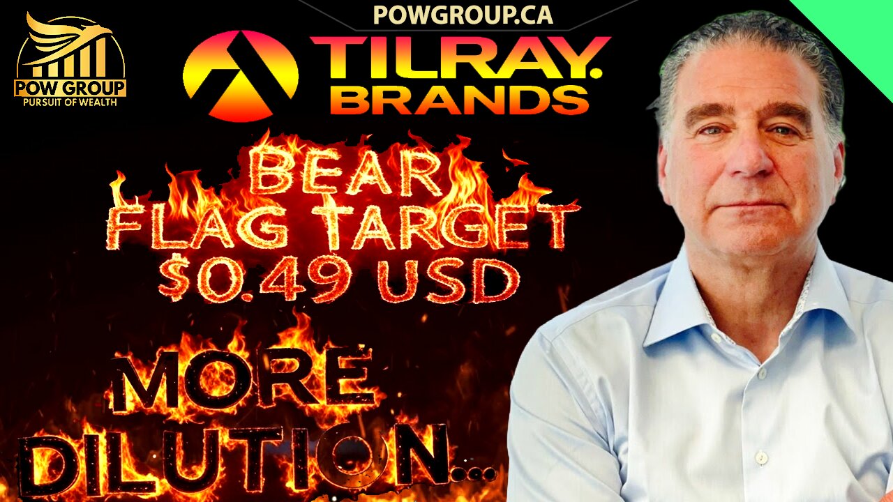 Tilray: More Dilution & $0.49 USD Next Target After TLRY Bear Flag Confirms