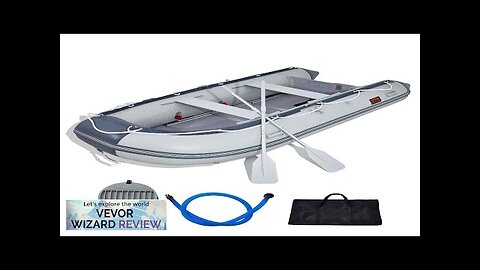 VEVOR Inflatable Dinghy Boat 6-Person Transom Sport Tender Boat with Marine Wood Review