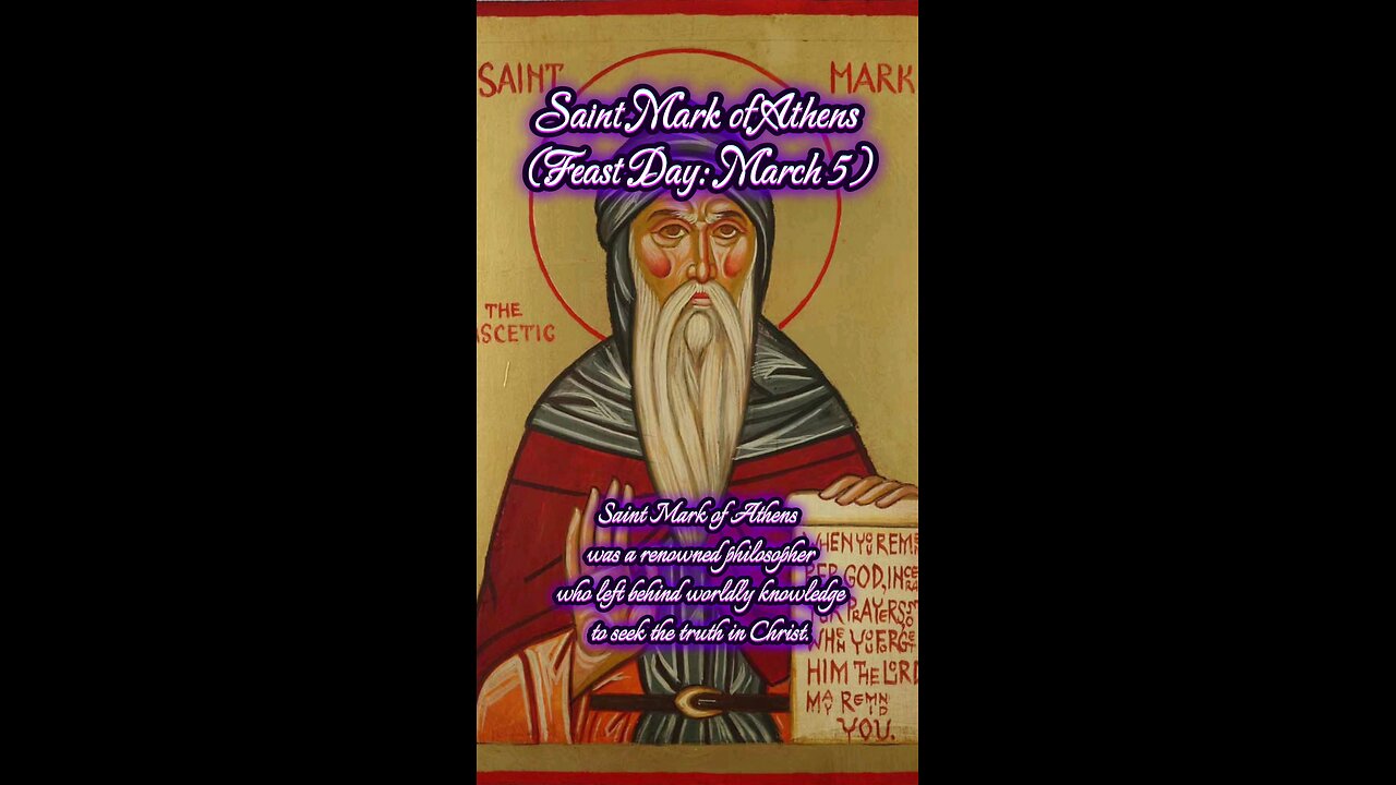 Saint Mark of Athens – The Philosopher Who Found Christ
