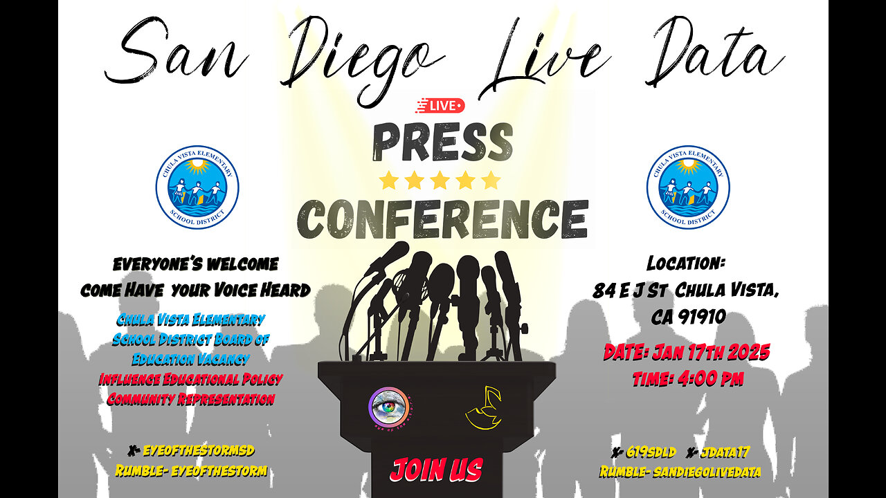 San Diego Live Data - Press Conference CVESD - Board of Education 1.17.25 - JDATA