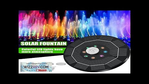 16cm Solar Floating Fountain with Lights 3W LED Solar Bird Bath Light Review