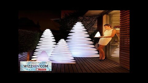 REAQ Light Up Christmas Tree Decoration Floor Lamps 37*26*50cm Party Halloween Festive Review