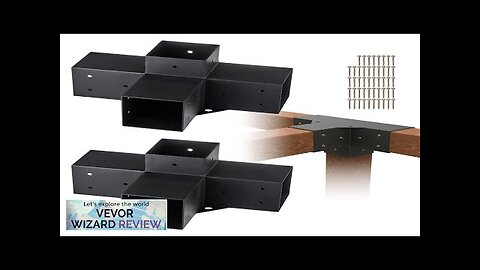 VEVOR Pergola Bracket Kit 4''x4'' 2pcs 4-Way Heavy Duty Corner Bracket Woodworks Review