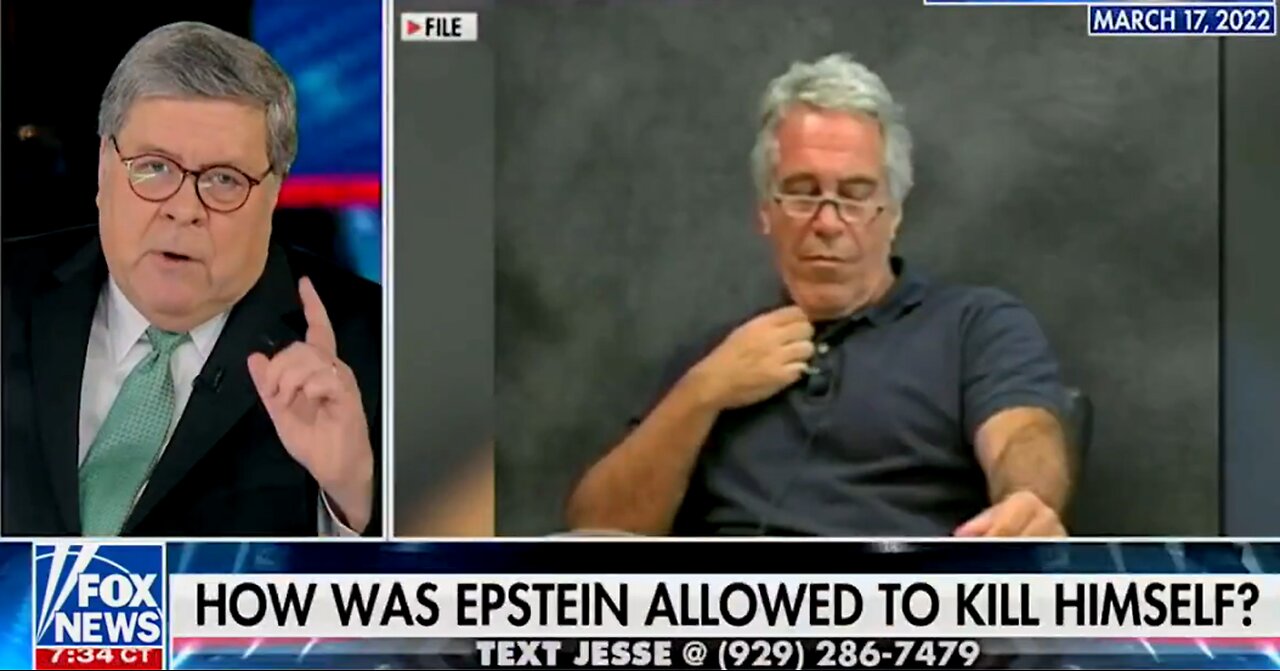 SDNY office (James Comey’s daughter) withholding Epstein docs. Bill Barr BS story on Epstein Suicide.