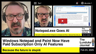 Windows Notepad and Paint Now Have Paid Subscription Only AI Features