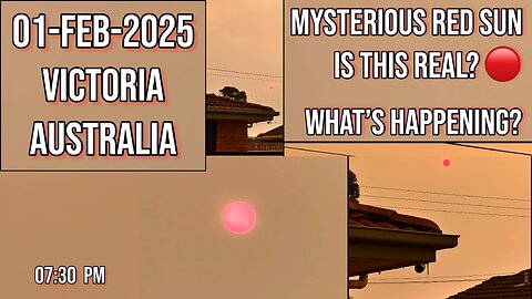 Apocalyptic Red Sun Over Australia | Unbelievable Wildfire Sky