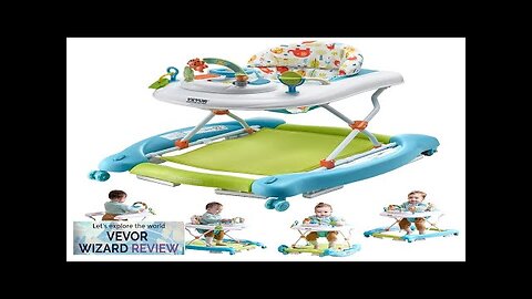 VEVOR 4-in-1 Baby Walker Foldable Baby Activity Center on Wheels 3 Adjustable Review