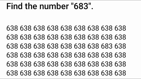 Discover the Hidden Number 683 in This Intriguing Puzzle Challenge! 🔍"