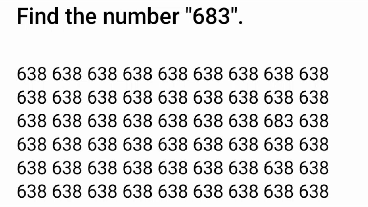 Discover the Hidden Number 683 in This Intriguing Puzzle Challenge! 🔍"