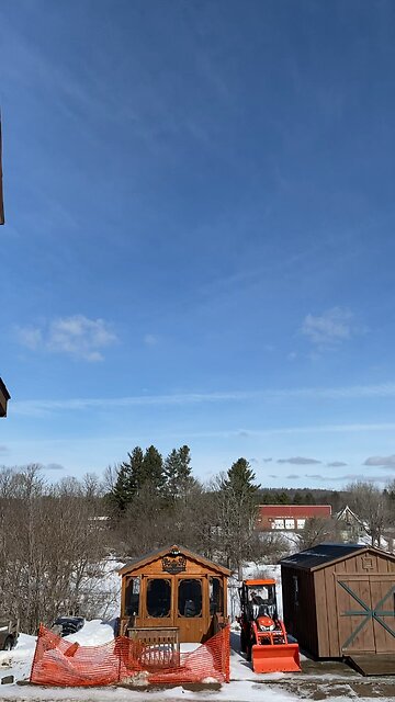 Chem-Trails this morning in the Adirondacks.