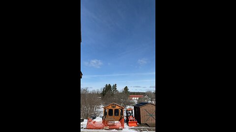 Chem-Trails this morning in the Adirondacks.